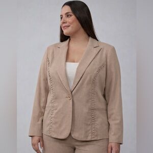 Bandolino Stretch Women's Tan Blazer 12